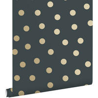 TAPETE Punkte 53 cm x 10.05 m - Blau, Papier (53/0.1cm) - ESTAhome