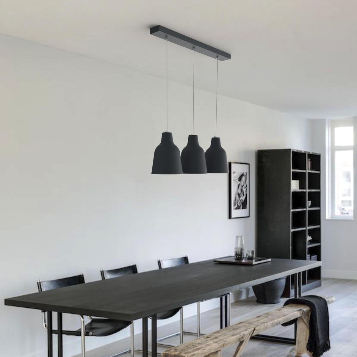 HÄNGELEUCHTE - Anthrazit, Metall (17/70/22cm) - Lumicom