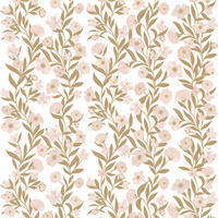 VLIESTAPETE Eleonore Blumen 50 cm x 10 m rosa/beige - Pink, Papier (50/1000cm) - Lilipinso