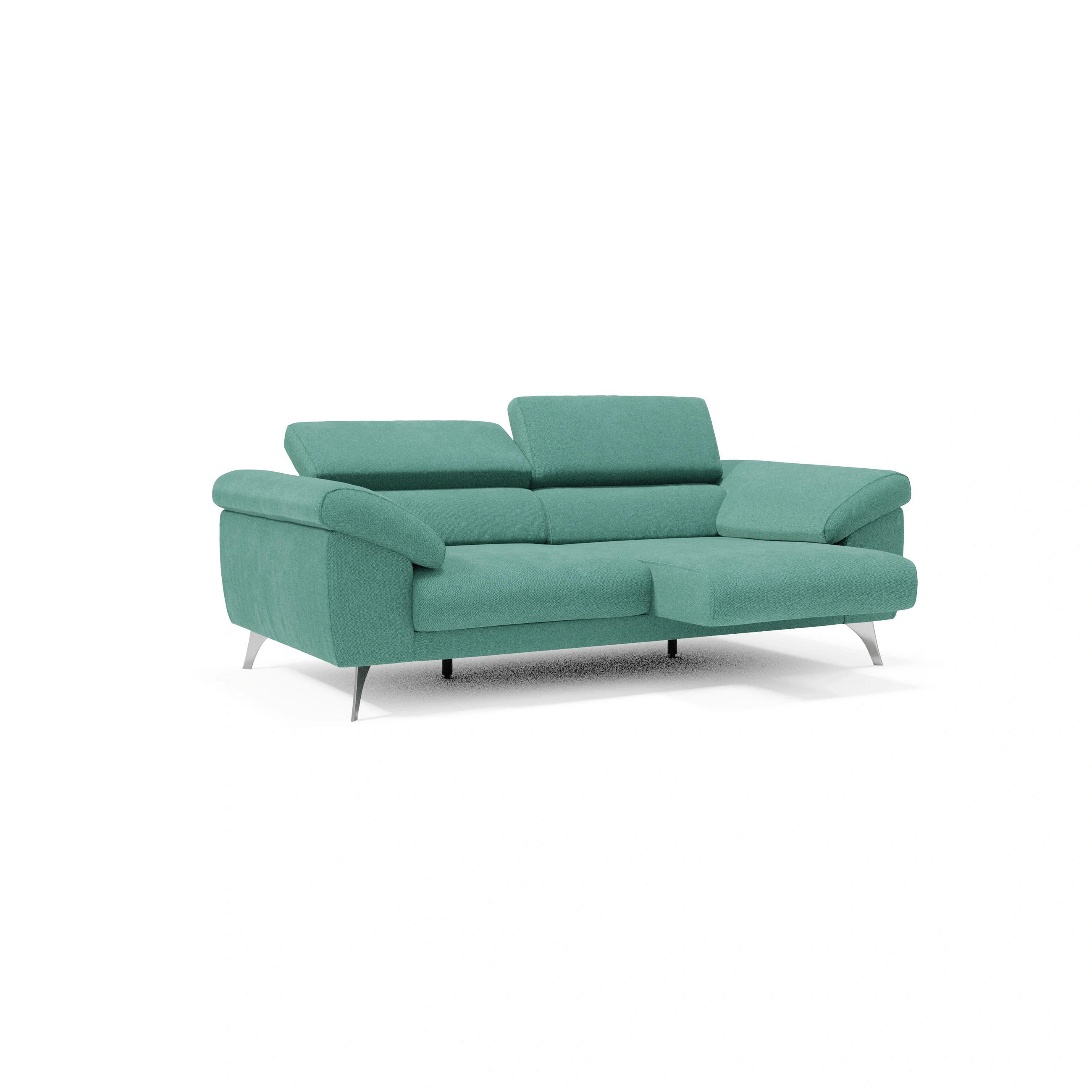 LINEARSOFA Donatello - Smaragdgrün, Metall (183/76/102cm) - Divani.store