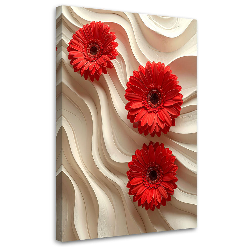 Feeby Leinwandbild, Rot 30x45 cm
