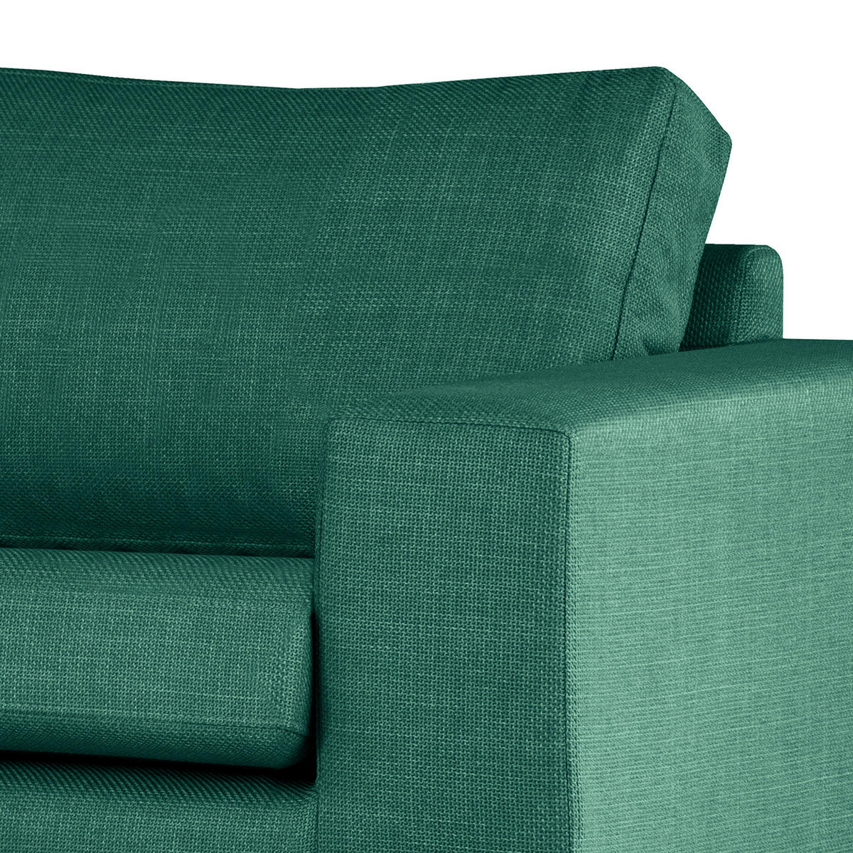 SESSEL - Dunkelgrün/Buchefarben, Buchenholz/Textil (122/81/88cm) - home24