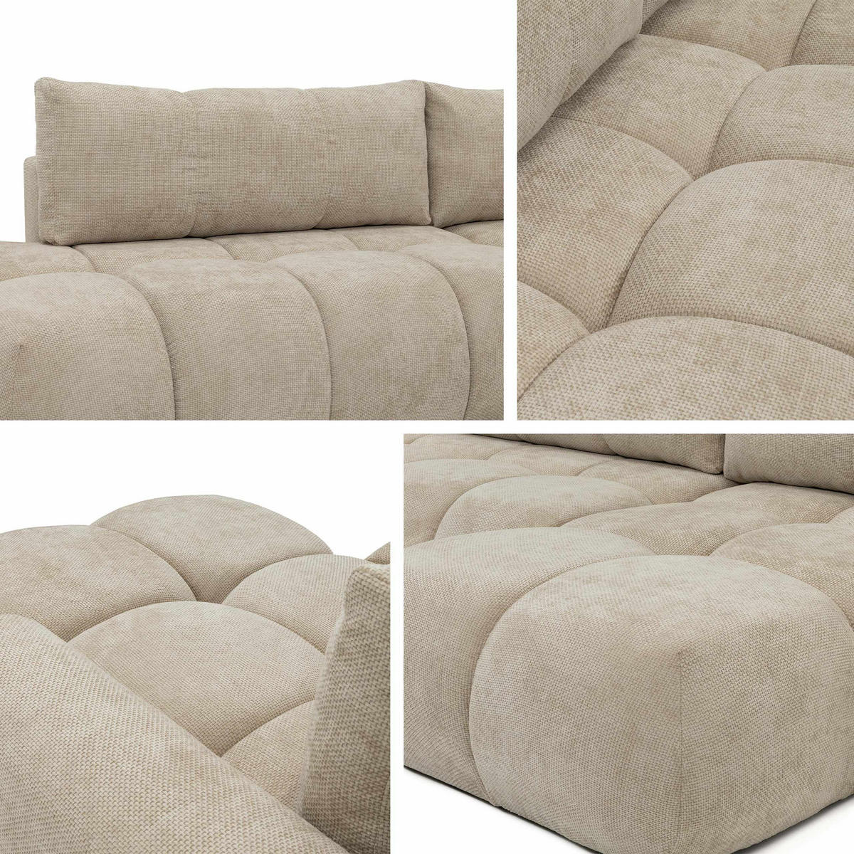 ECKSOFA Mitto O, Seite: Rechts - Hellbraun/Schwarz, Holz/Kunststoff (285/172cm) - MIRJAN24