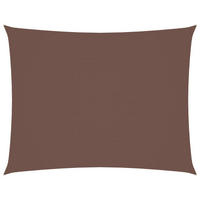 SONNENSEGEL Oxford-Gewebe Rechteckig 5x6 m Braun - Braun, Textil (600/500cm) - furnicato