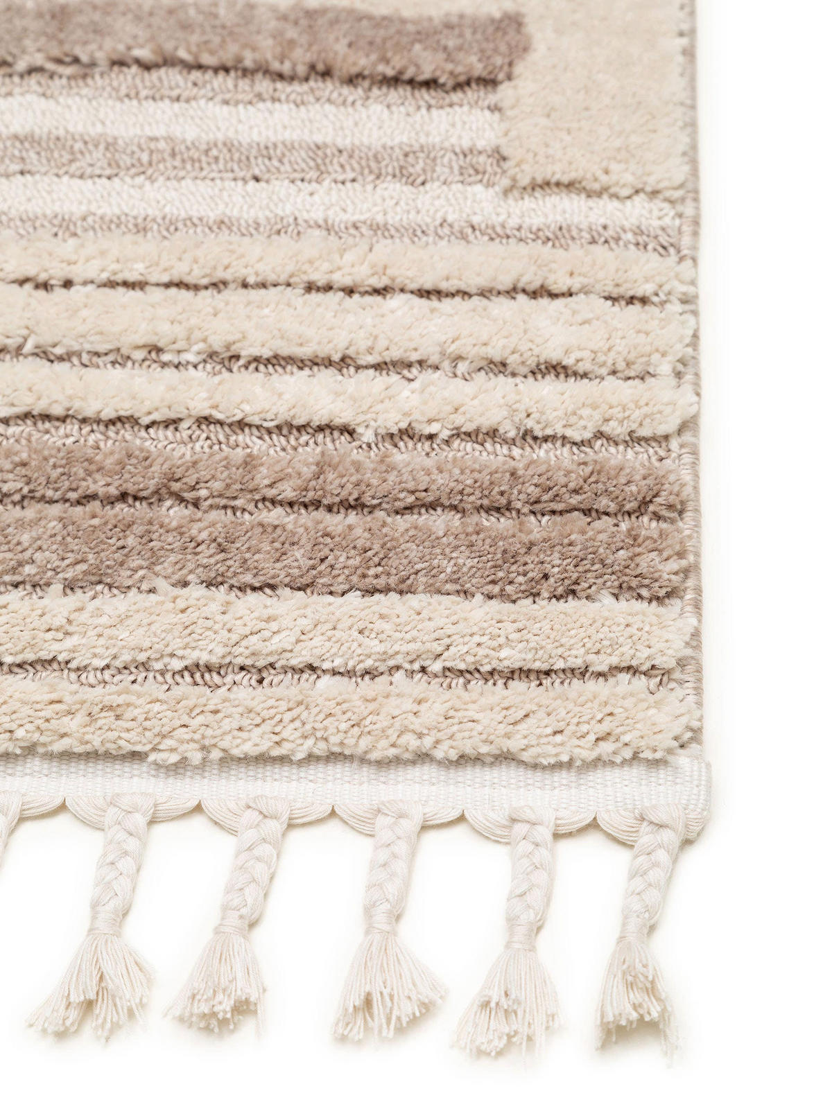 TEPPICH Oyo Cream/Beige 120x180 cm - Creme, Textil (120/180cm) - benuta Pop