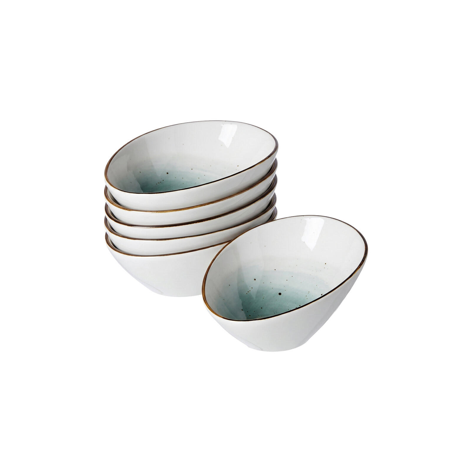DIPSCHALEN Cosmo blau 11,5 x 8,5 cm 6er Set - Blau, Keramik (11.5/8.5/5cm) - Ritzenhoff Breker