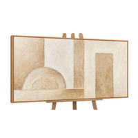 GEMÄLDE Raum der Formen Schattenfugenrahmen Eichefarben 120x60 cm - Eichefarben, Holz (120/60cm) - YS-art gallery