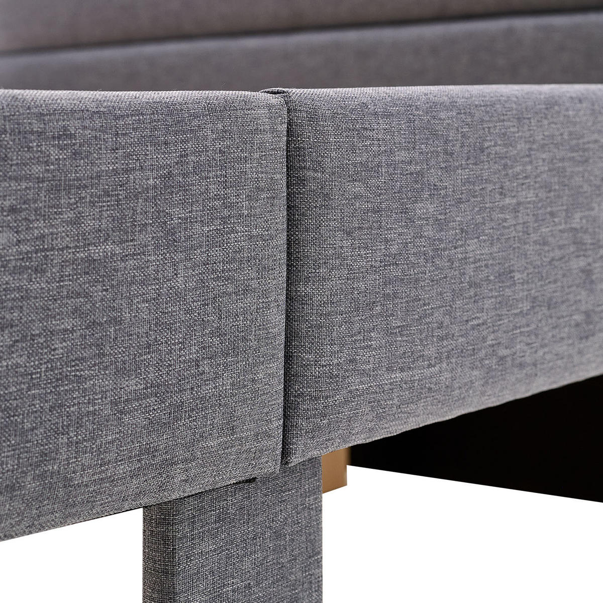 POLSTERBETT mit Stauraum 140/200 cm in Grau - Anthrazit/Grau, Textil (140/200cm) - Homestyle4u