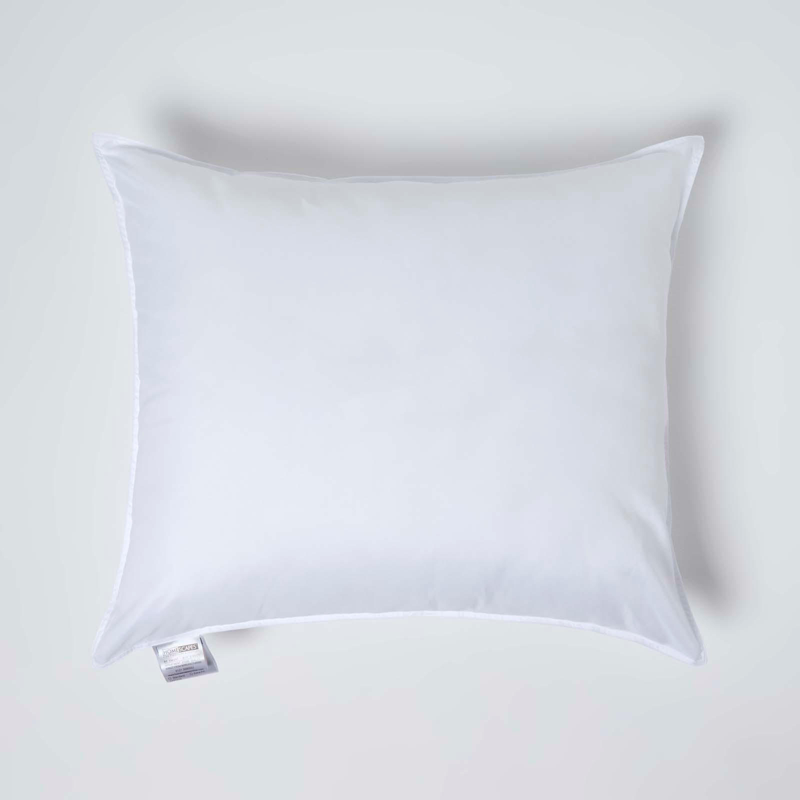 KOPFKISSEN 60/70 cm, 2er-Set aus Super-Mikrofaser - Weiß, Textil (60/70cm) - Homescapes
