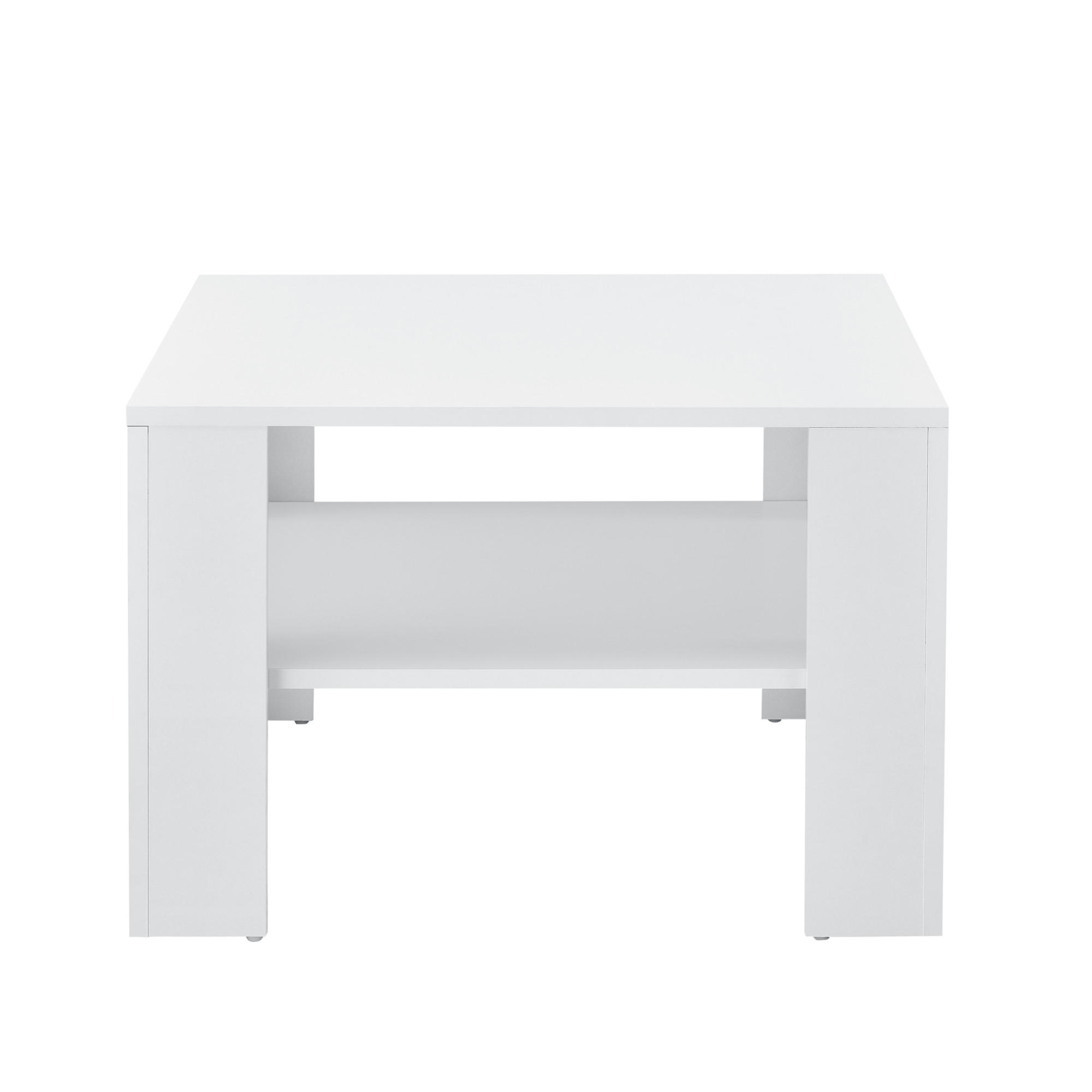 COUCHTISCH Aachen 60/60/40 - Weiß, Holzwerkstoff (60/60/40cm) - [en.casa]