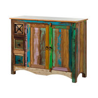 KOMMODE Altholz 110x40x85 mehrfarbig lackiert NATURE OF SPIRIT #17 - Multicolor, Holz (110/85/40cm) - Massivmoebel24