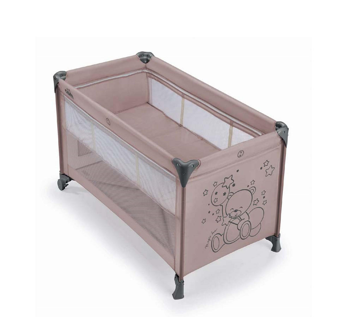 KINDER-REISEBETT Pisolino für 0-36 Monate - Rosa, Kunststoff/Textil (223/218cm) - Cam il Mondo del Bambino S.p.A.