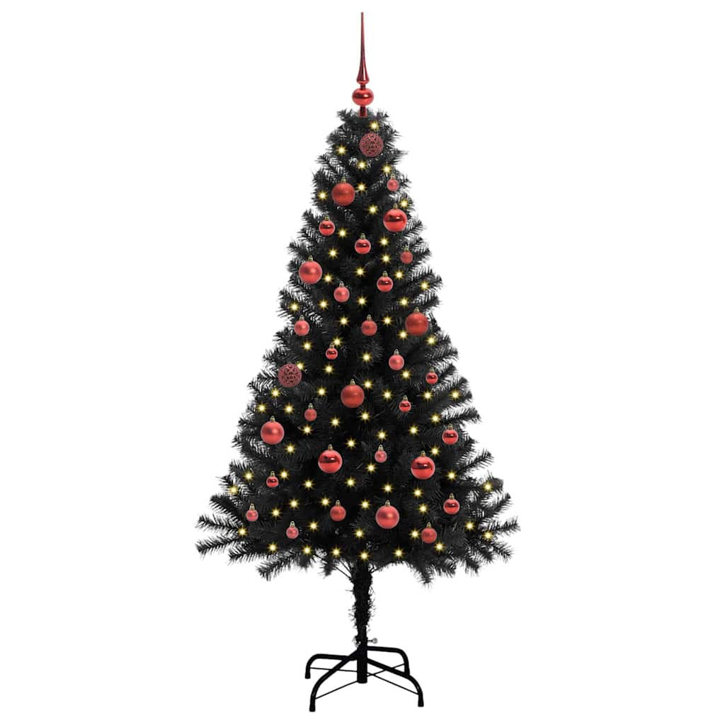 vidaXL Weihnachtsbaum Schwarz 150 cm