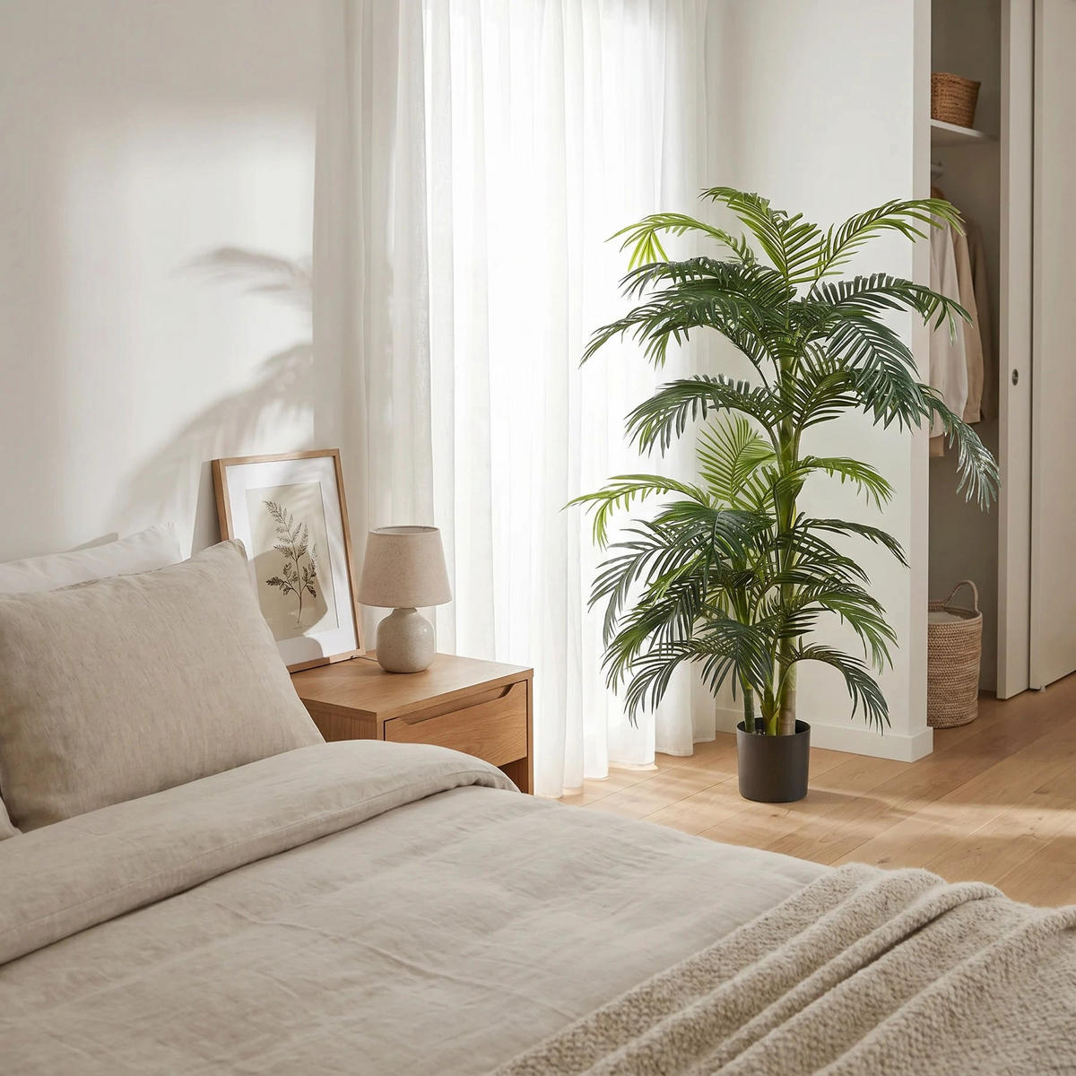 KUNSTBAUM Künstliche Areca Palme - Bobby 130 cm - Grün, Kunststoff (130cm) - Emerald