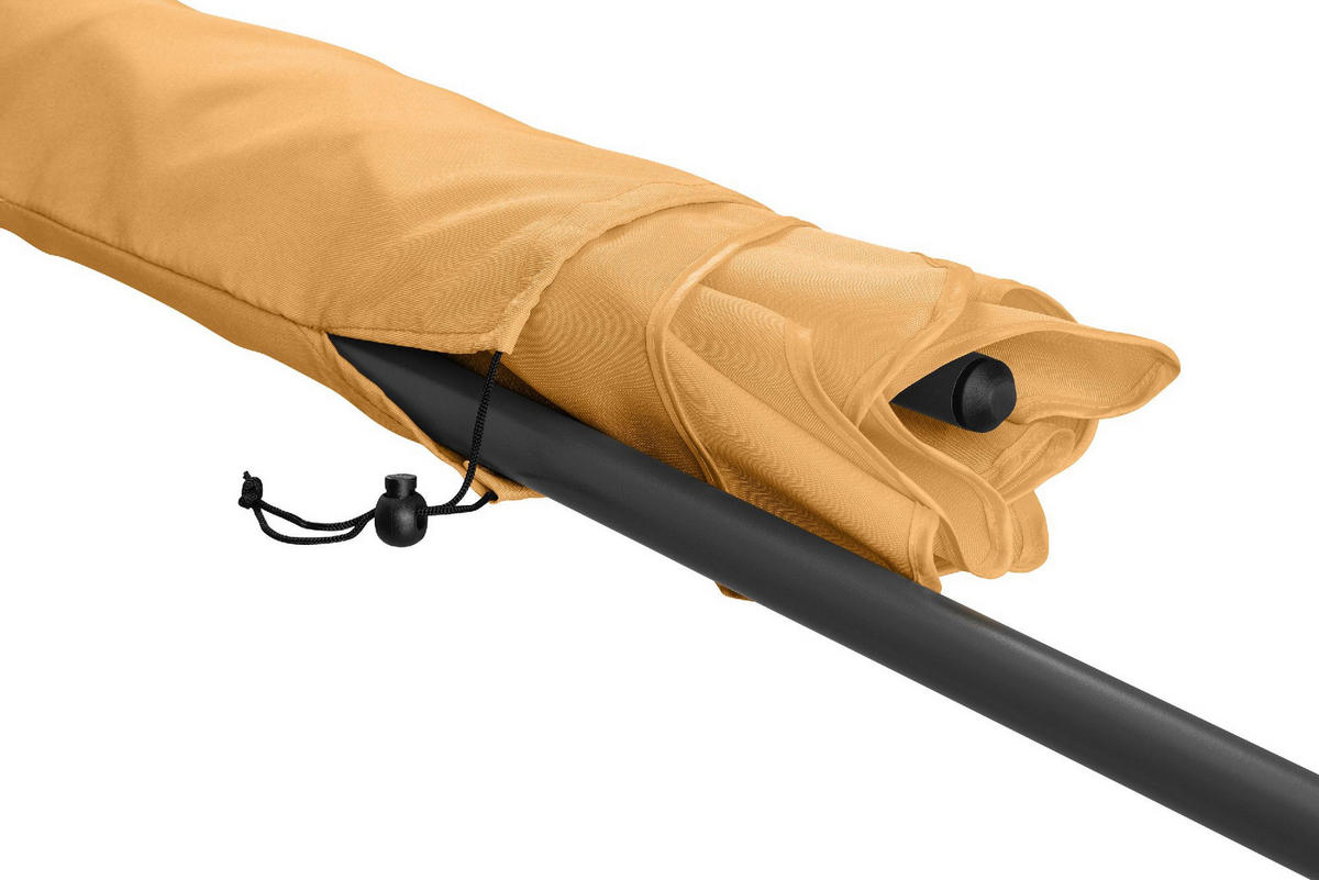 SONNENSCHIRM 122/200/126 cm - Orange, Kunststoff (200/122cm) - FARE