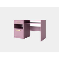 SCHREIBTISCH ELISE 125x58x82 cm Bürotisch Computertisch, Violett - Violett, Holzwerkstoff (58/125/82cm) - MASSENO