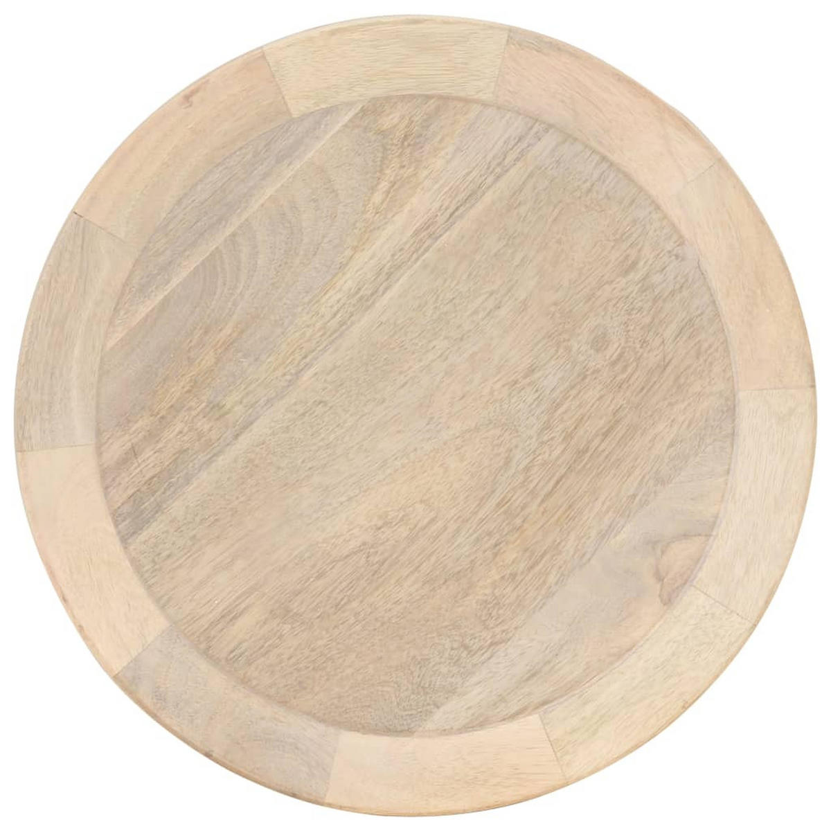 BEISTELLTISCH Ø40x45 cm Mango Massivholz - Braun, Holz (40/40/45cm) - furnicato