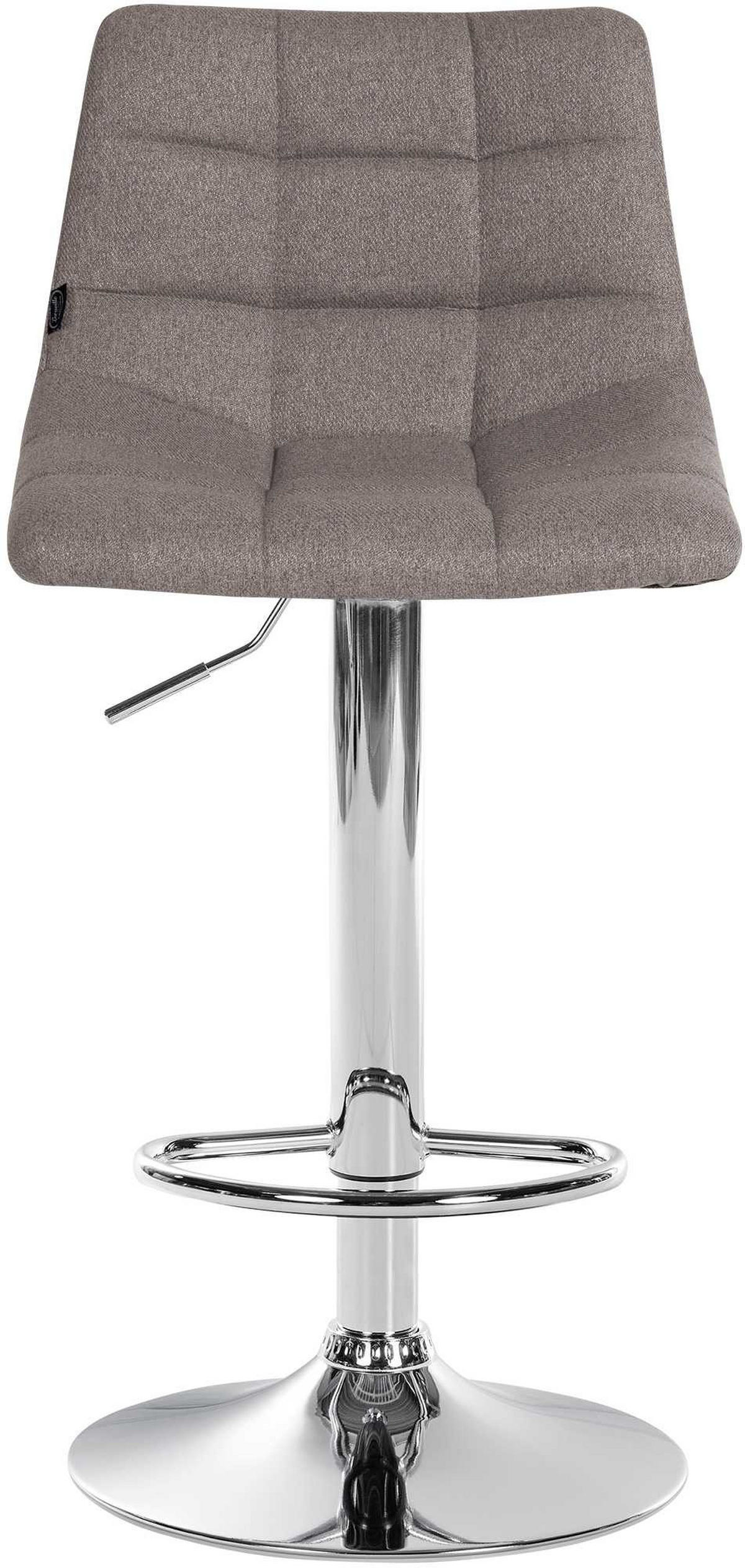 BARHOCKER Jerry Stoff 87-108,5x43x46,5 cm grau - Grau, Textil (43/87/46.5cm) - furnicato