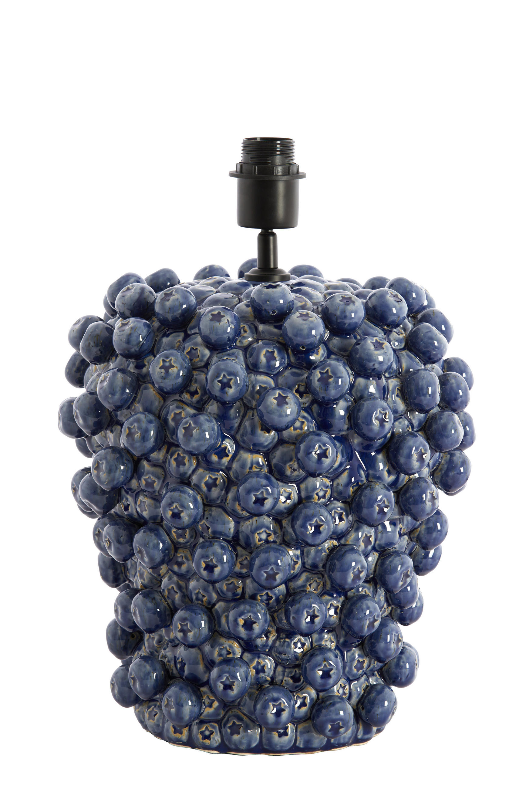 LAMPENSOCKEL Berries Blau 31.5/31/35 cm - Blau, Keramik (31.5/31/35cm) - Light & Living