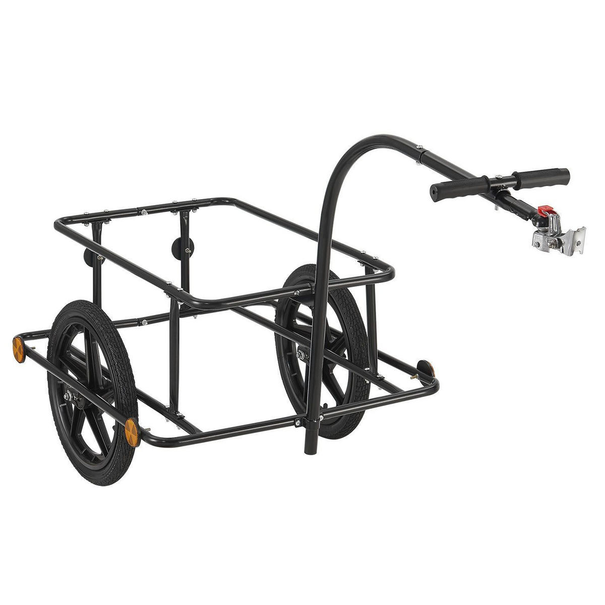 FAHRRADANHÄNGER 90 Liter - Schwarz, Kunststoff (64/93/162cm) - Juskys