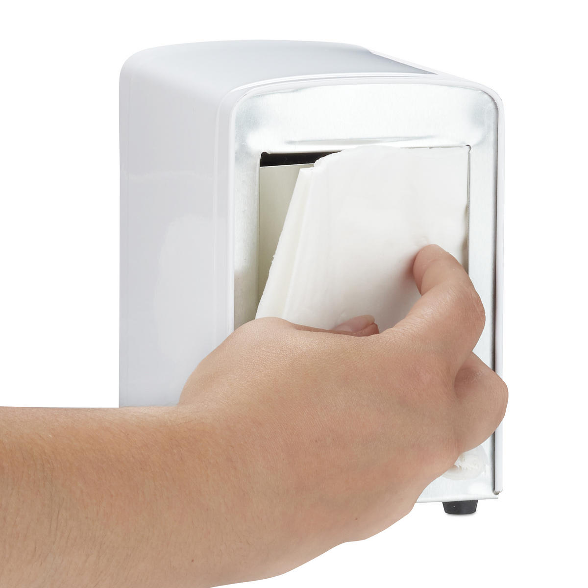 SERVIETTENSPENDER - Weiß, Metall (9.5/15/11cm) - Relaxdays