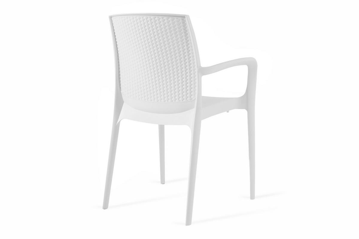 GARTENSTUHL RANTU 2-tlg, Weiß - Weiß, Kunststoff (60/84/55cm) - KONSIMO®