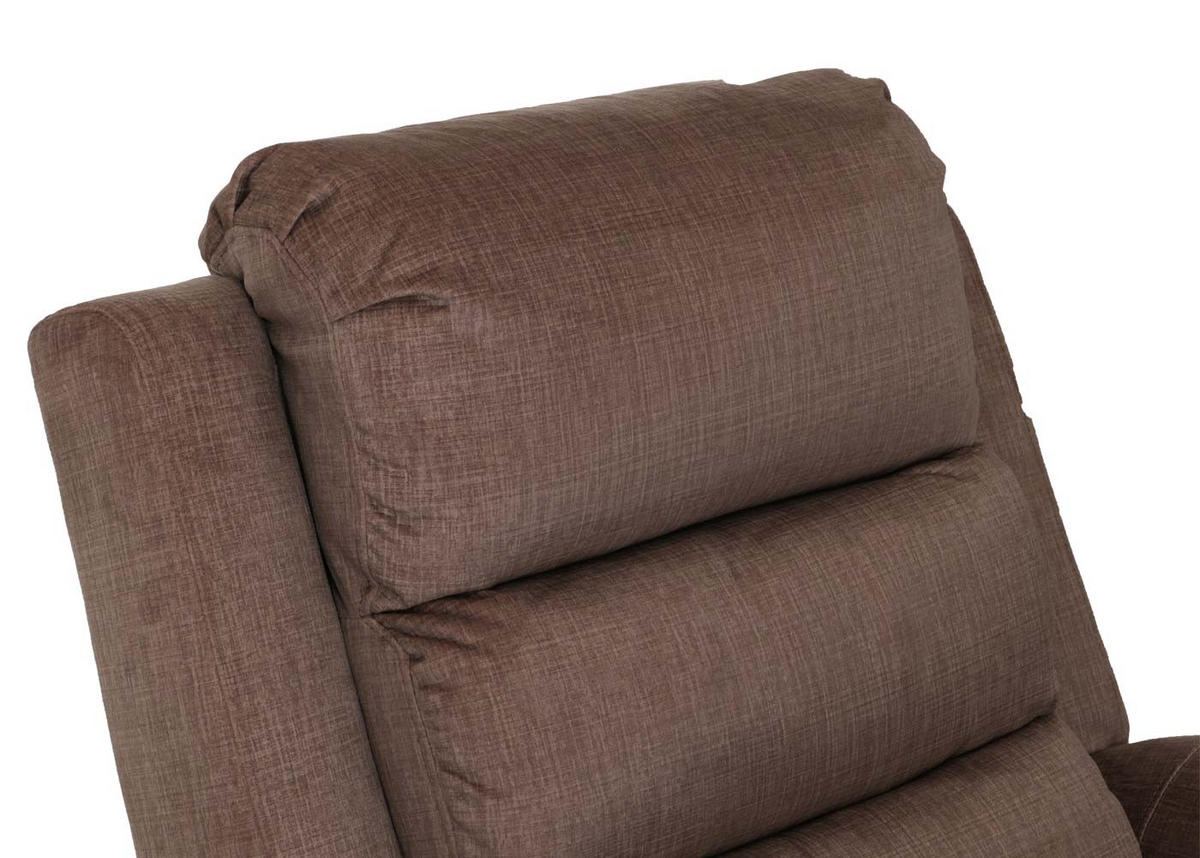 MASSAGESESSEL HxBxT 138x86x168cm Sitzhöhe 49cm Stoff 220g/m² Chenille Braun - Braun, Textil (86/138/168cm) - BERLINLODGE