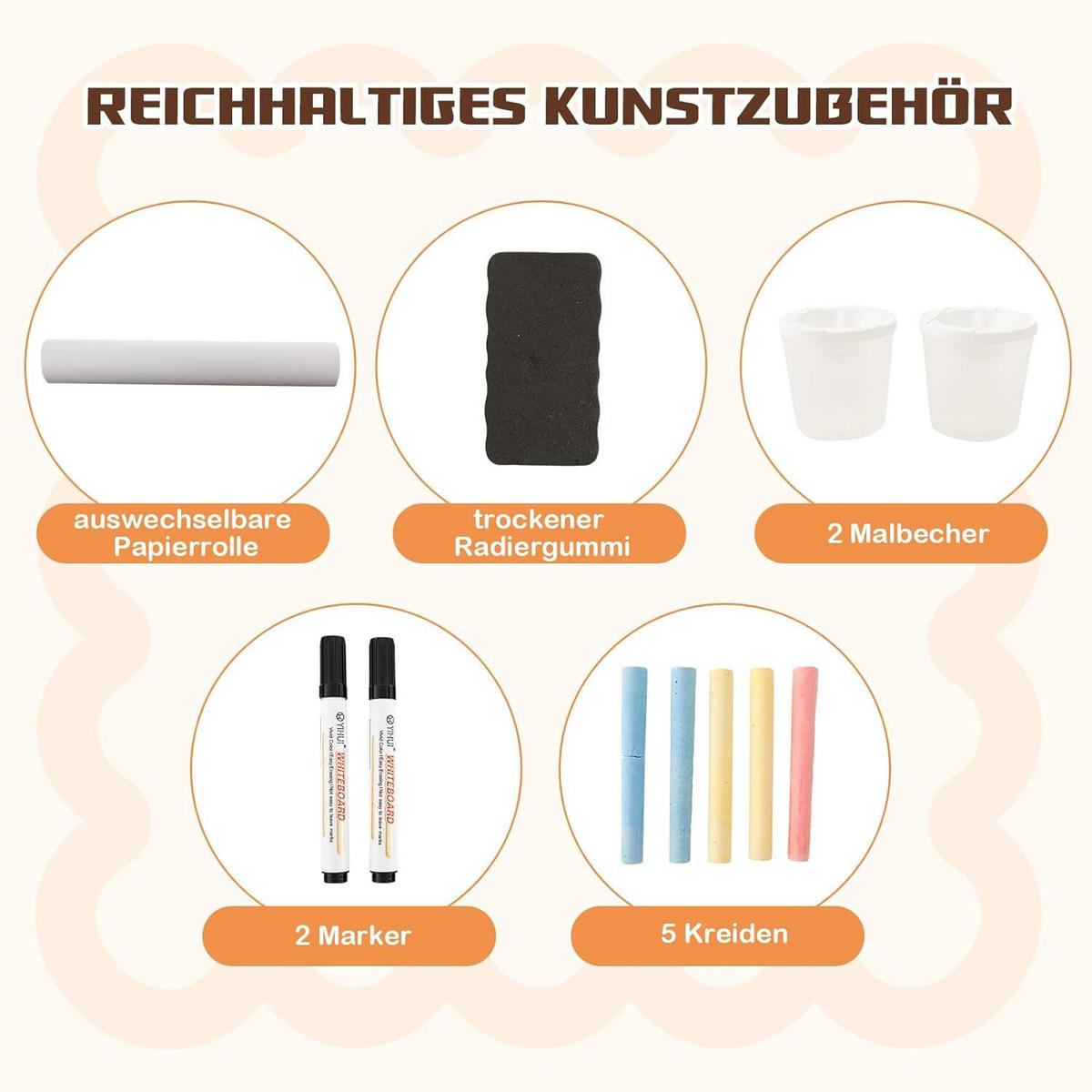 STAFFELEI 100cm Kaffee - Braun, Holz (81/100/114cm) - COSTWAY