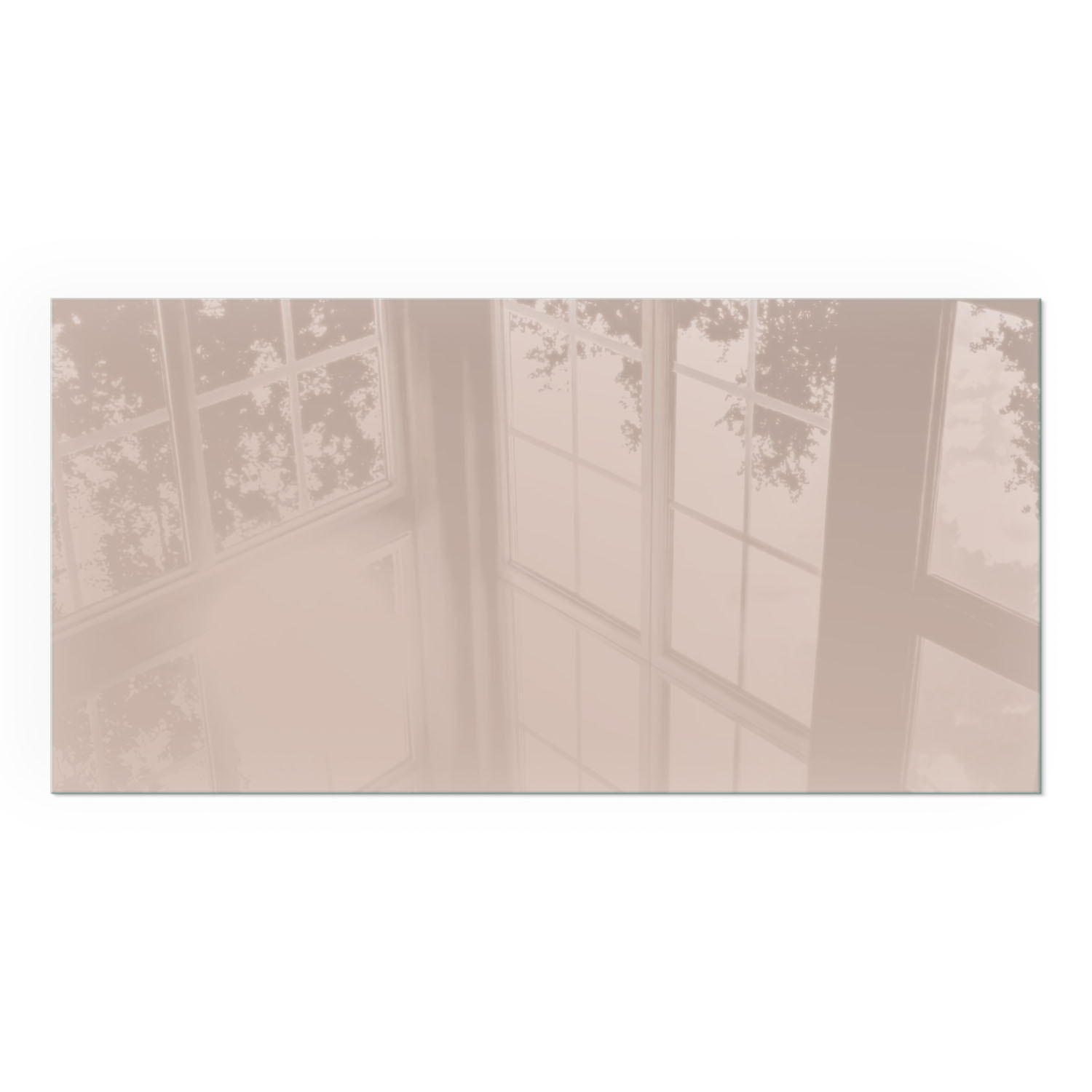 GLASPLATTE für Kamin 120x60 cm - Orange, Glas (120/60/0.4cm) - TULUP