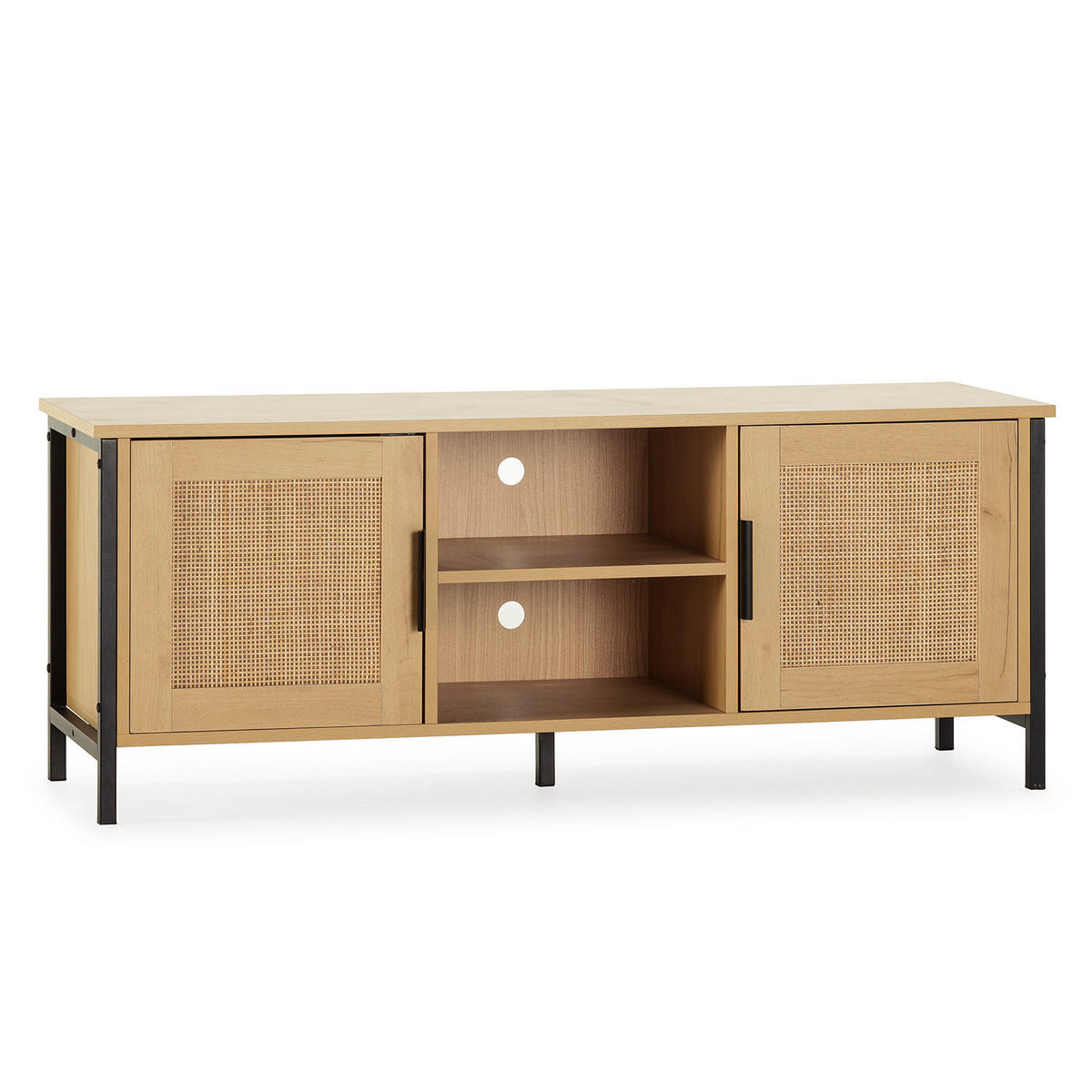 TV-ELEMENT Cruz 2 Türen Eiche farbe - Honigeiche, Holzwerkstoff (120/48/40cm) - VS Venta-stock