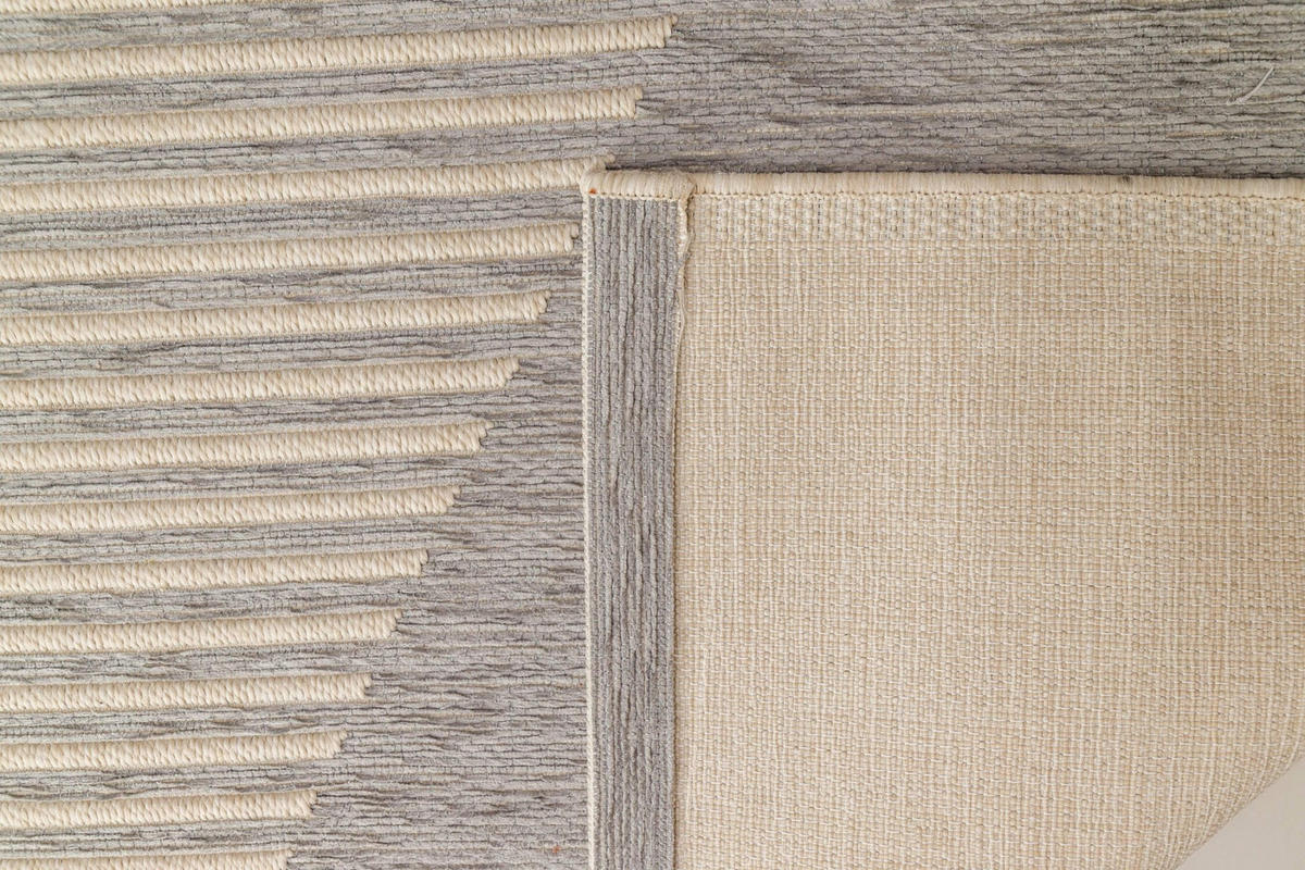 TEPPICH gewebt skandinavischer Stil grau - Grau, Textil (115/170cm) - AFK Living