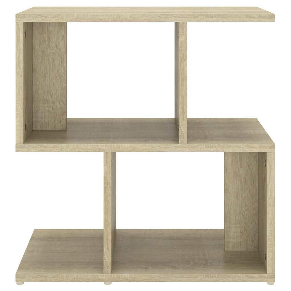NACHTTISCH mit offenen Fächern 50/30/51,5 cm aus Holzwerkstoff in Sonoma-Eiche Dekor - Sonoma Eiche, Holz (50/51.5/30cm) - vidaXL