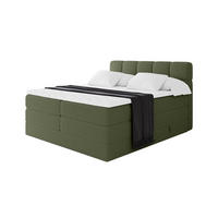 BOXBETT mit Matratze H3/H4 - FAMA KING - 160x200 cm Grün Quelle - Grün, Holzwerkstoff (160/200cm) - ALTDECOR