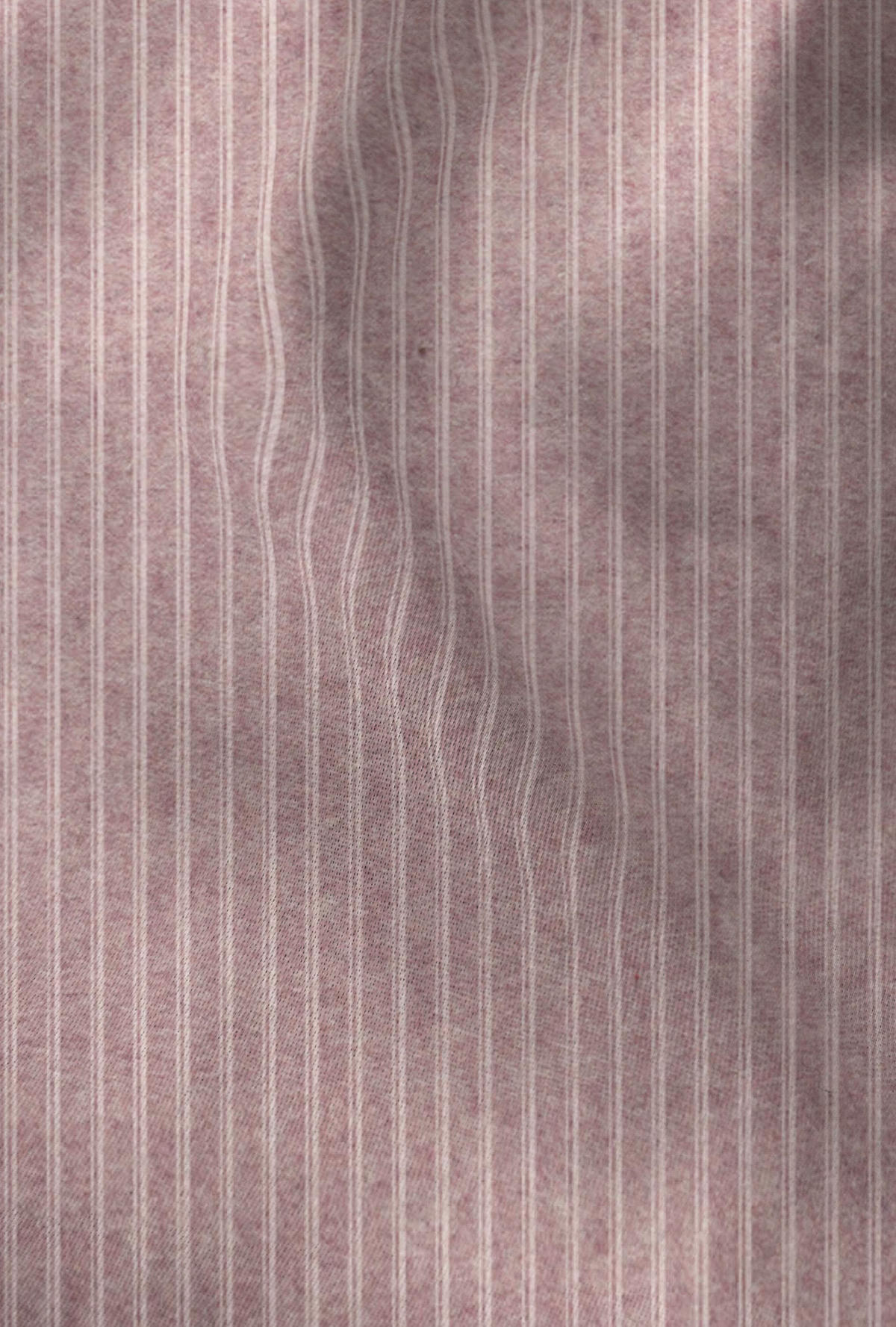 BETTWÄSCHE-GARNITUR Premium Melange Webstreifen rose, 155x200 cm + 80x80 cm - Rosa, Textil (155/200cm) - biberna