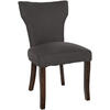 WOHNZIMMERSTUHL Stoff dunkelgrau - Dunkelgrau, Holz/Textil (52/90/59cm) - CLP