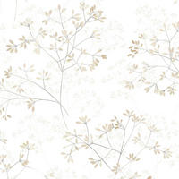 VLIESTAPETE Floral Tapete weiß, beige - Beige/Weiß, Papier (53/1005cm) - marburg