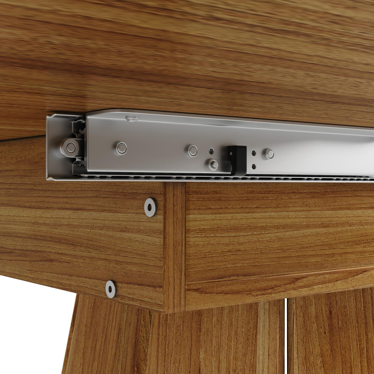 ESSTISCH ausziehbar 118-158/118/76,8 cm DE-39716 Braun - Braun, Holzwerkstoff (118/118/76cm) - ComfortXL