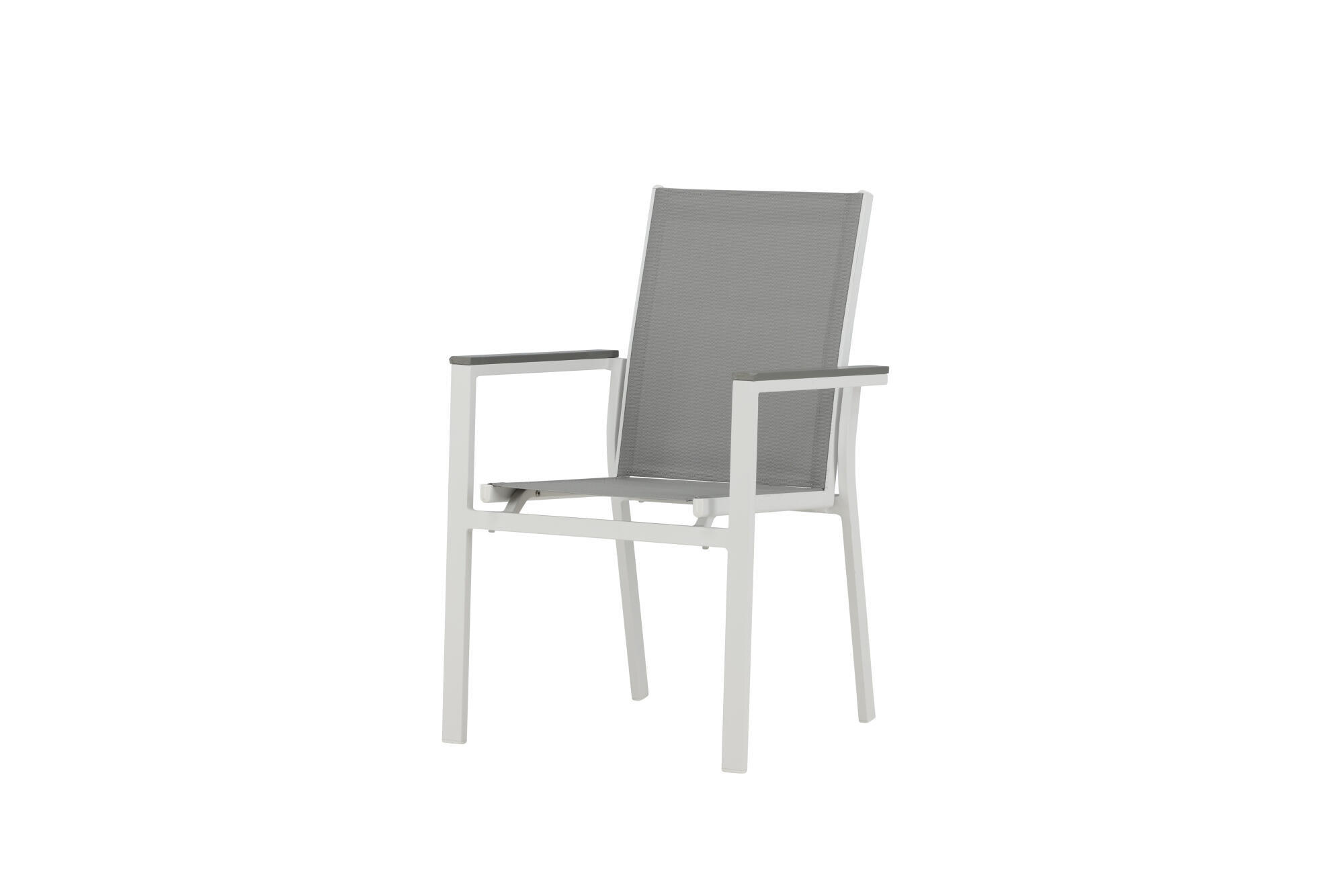 Furnlux Gartenessstuhl Weiß 57x90x60 cm
