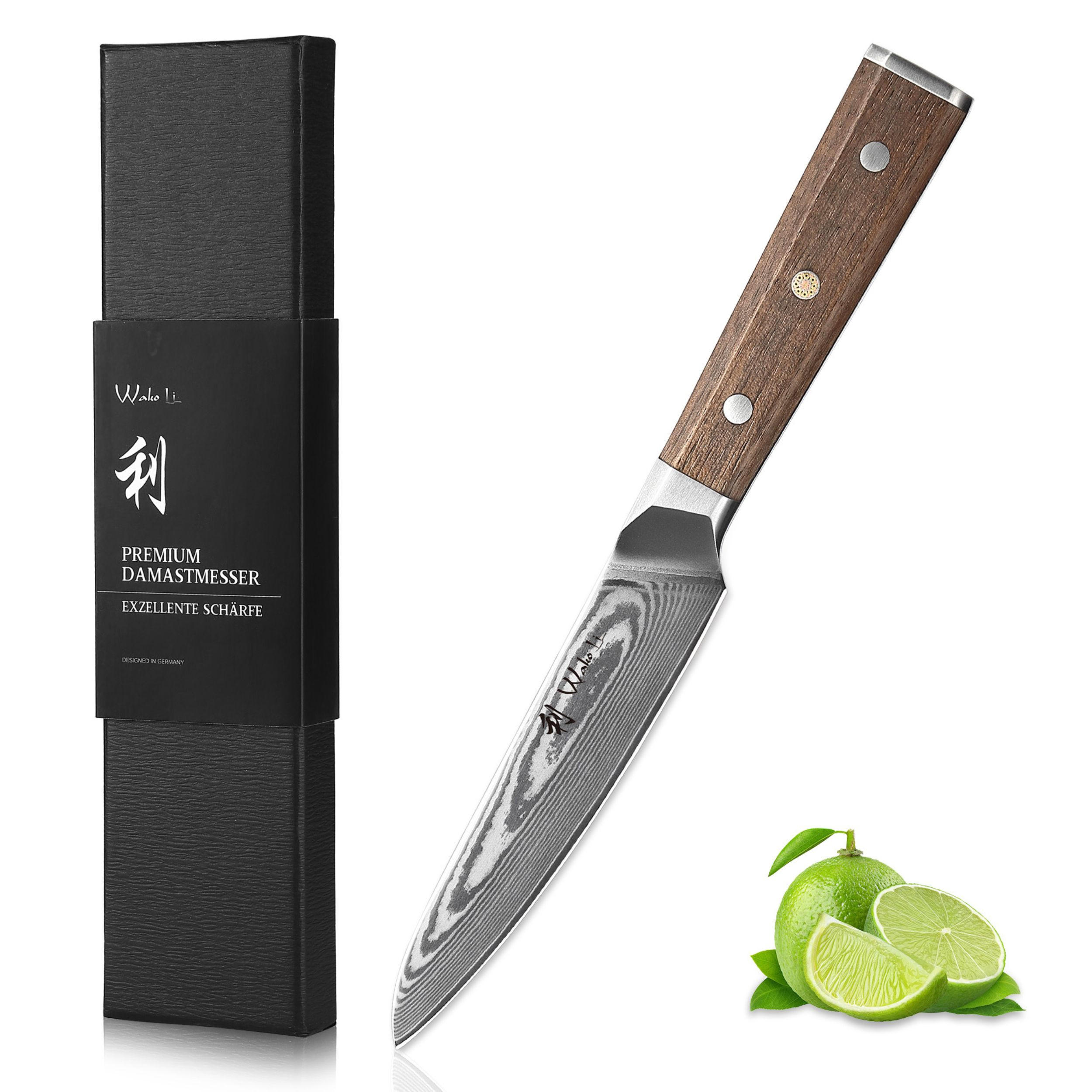 ALLZWECKMESSER 13 cm - Nussbaumfarben, Holz/Metall (24cm) - Wakoli