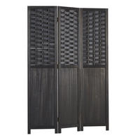PARAVENT 120/170 cm Schwarz - Schwarz, Holz (120/170/2cm) - Homestyle4u