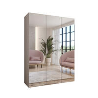 DREHTÜRENSCHRANK 202/150/52 3-türig - Beige, Holz/Metall (150/202/52cm) - Abiks Möbel