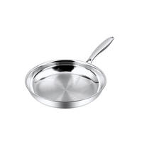 BRATPFANNE mit geschweißten Griff 24 cm - Silberfarben, Metall (24cm) - Muvell