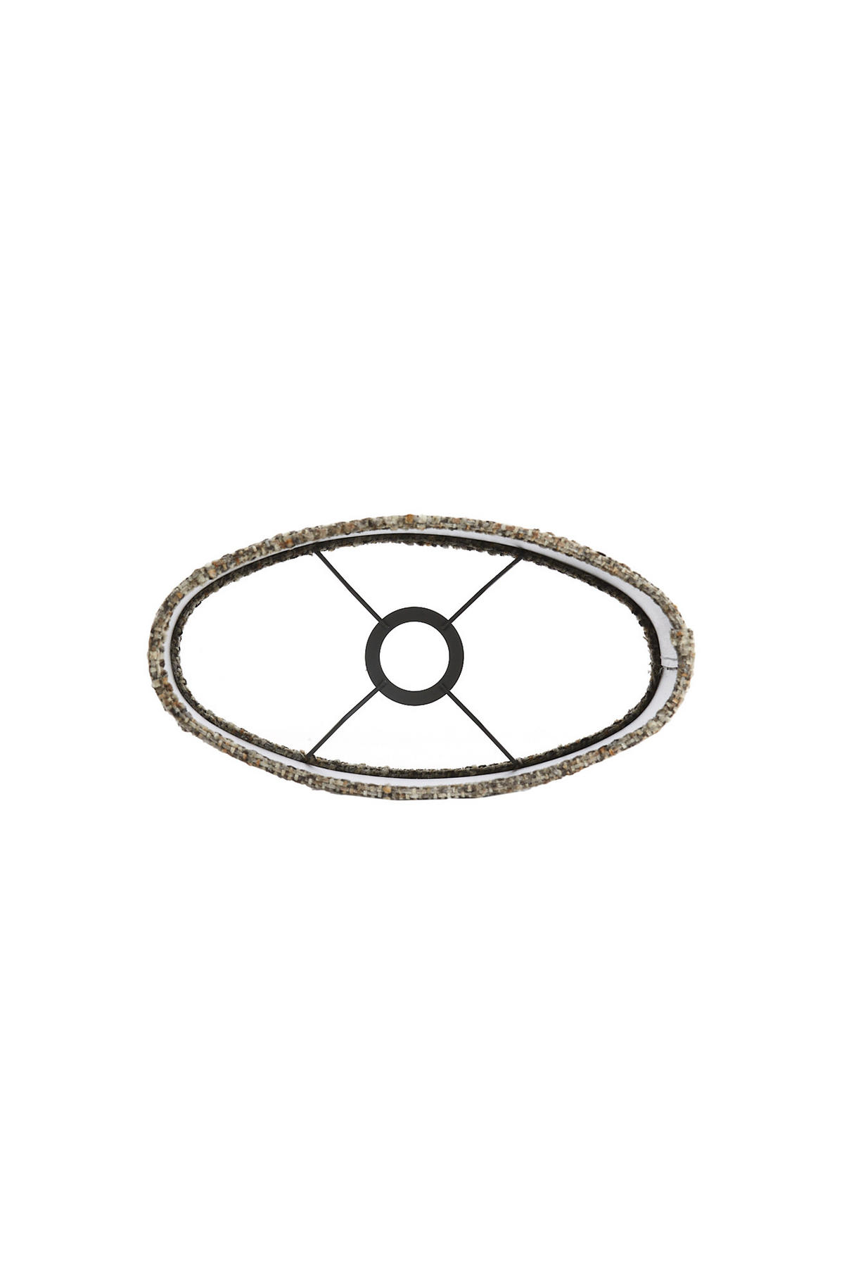 LAMPENSCHIRM Osire Grau 30/15/25 cm - Grau, Textil (30/15/25cm) - Light & Living