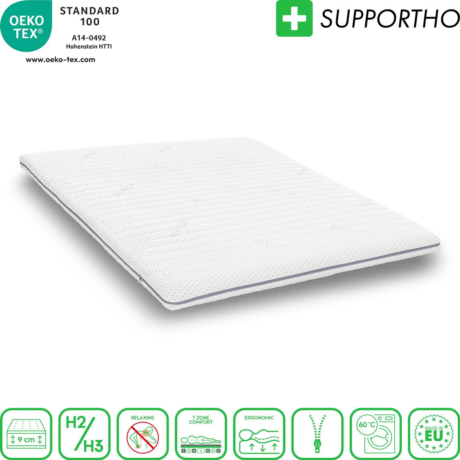 TOPPER Premium 120x200 cm - Weiß, Textil (120/200cm) - Supportho