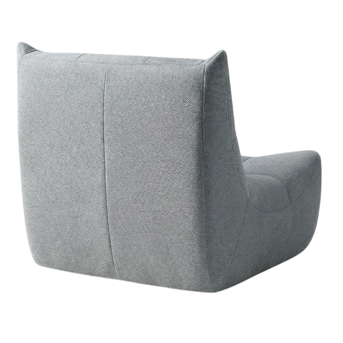 SITZSACK aus grauem Chenille im Togo-Stil mit Memory Foam - Grau, Textil (76/67/98cm) - Urban Meuble