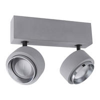 LED DECKENLEUCHTE TIMO Grau Beton - Grau, Metall (24/9.7/15cm) - Globo Lighting