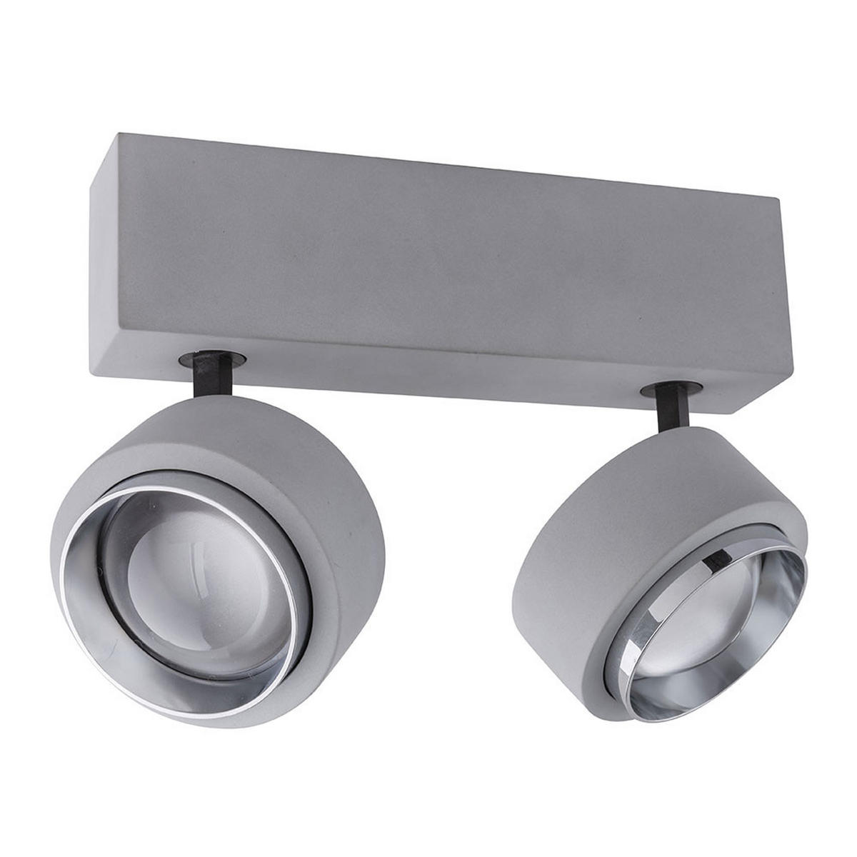 LED DECKENLEUCHTE TIMO Grau Beton - Grau, Metall (24/9.7/15cm) - Globo Lighting