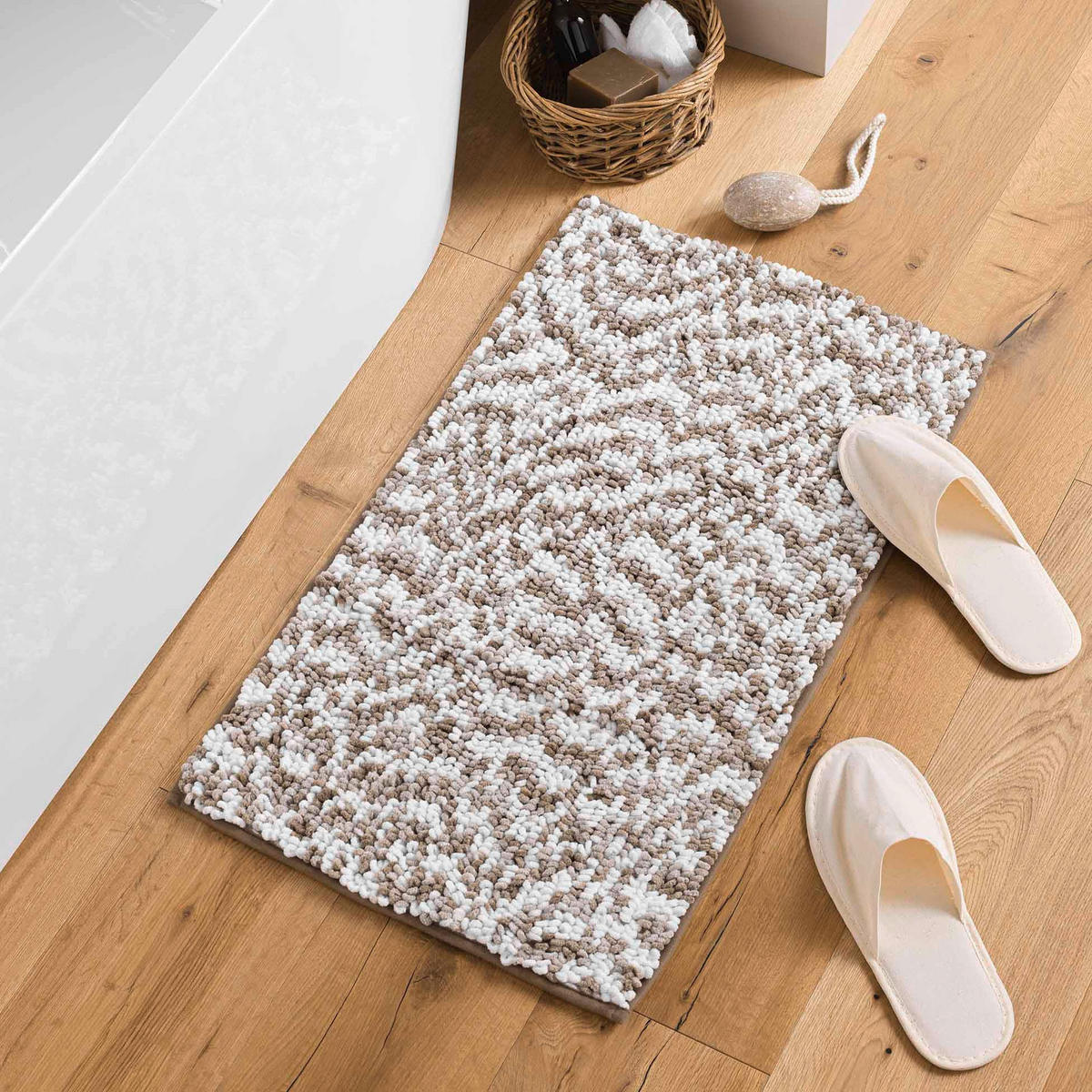 BADEMATTE Friza 45/75 cm - Braun, Textil (45/75cm) - Douceur d´intérieur