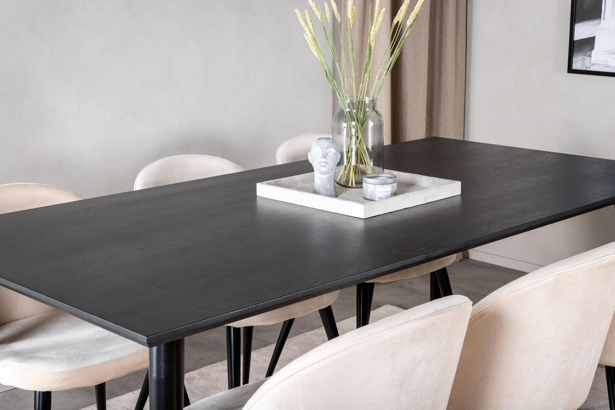 TISCHGRUPPE Beige - Beige, Holzwerkstoff (90/75/180cm) - ebuy24