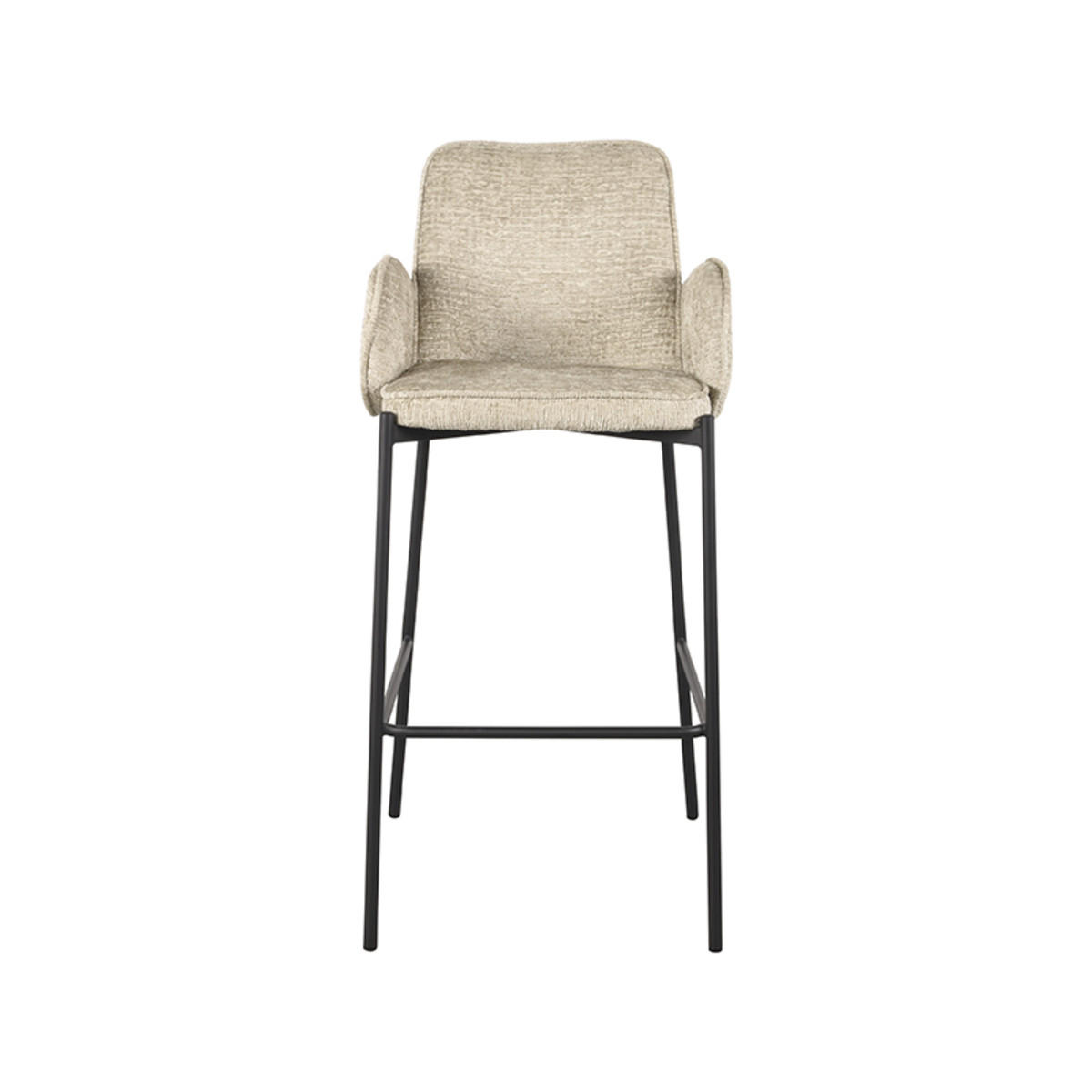 BARHOCKER Joni Beige 53/51/107 cm 2er-Set - Hellbraun, Textil (51/107/53cm) - LABEL51
